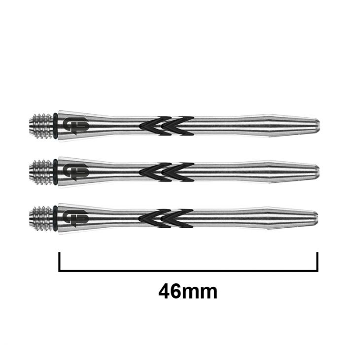 RED DRAGON Gerwyn Price ICEMAN V-Groove Aluminium Shafts - Medium - Black