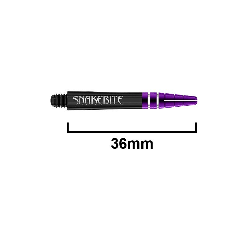 RED DRAGON - Peter Wright "Snakebite" Nitrotech Shafts - Black and Purple - Short