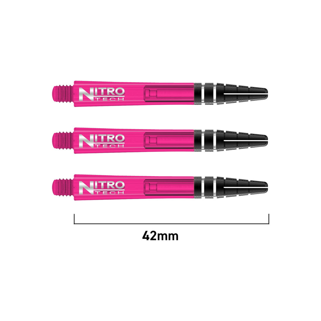 RED DRAGON - Nitrotech Composite Dart Shafts - 42mm Medium Pink
