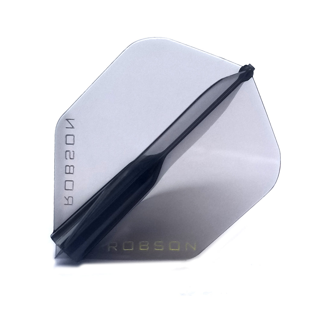 ROBSON - Plus Dart Flights - Crystal Clear - STANDARD SHAPE