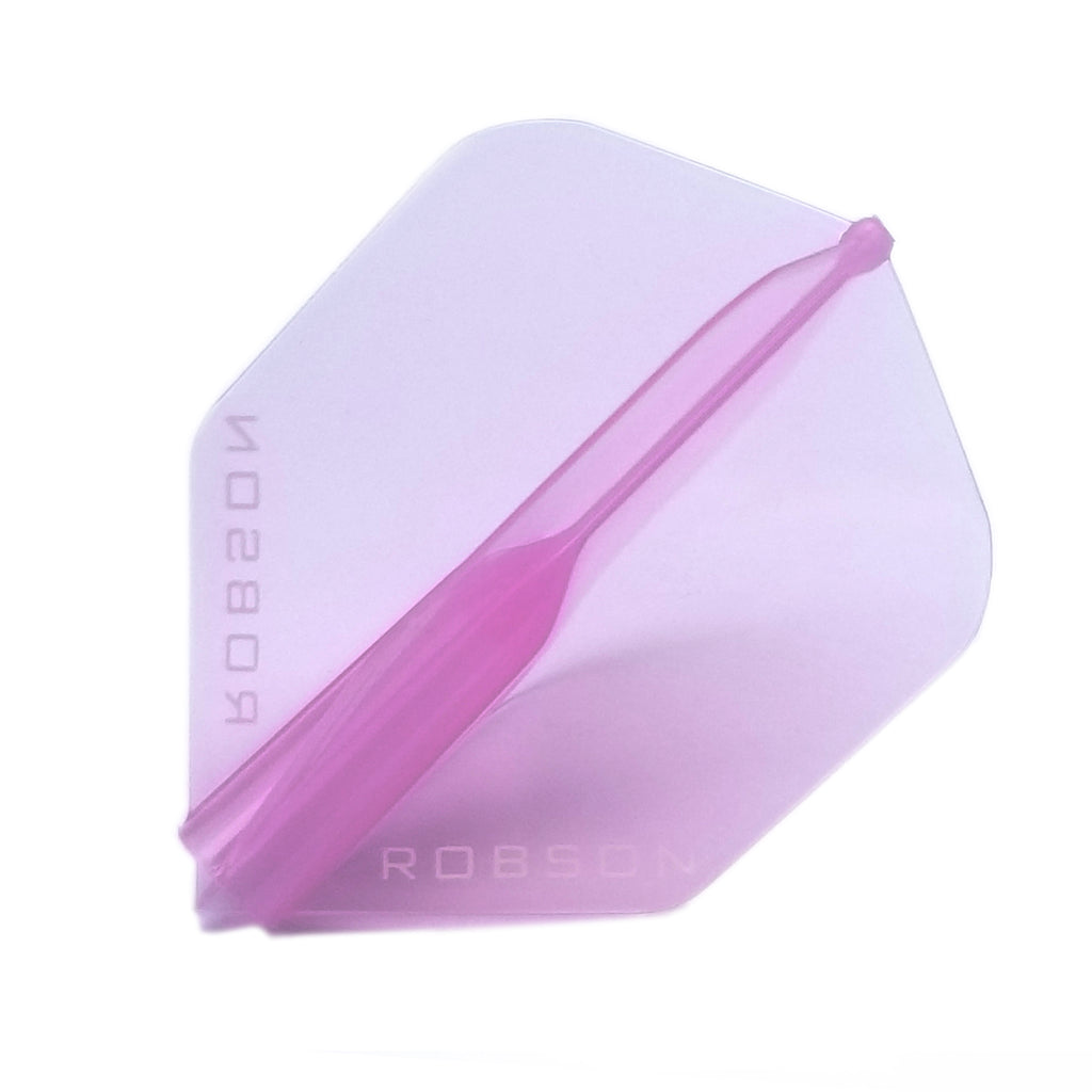 ROBSON - Plus Dart Flights - Crystal Clear - STANDARD SHAPE