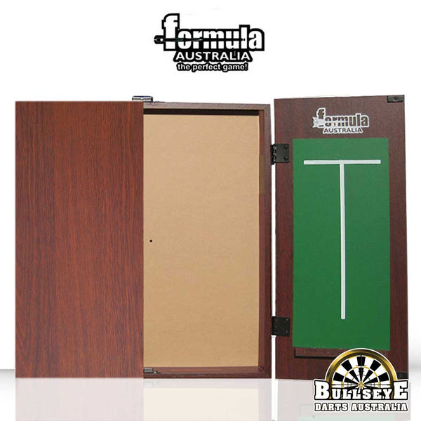 Formula Dartboard Mahogany with Chalkboards