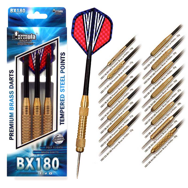 Formula BX180 Premium Brass Darts 18g