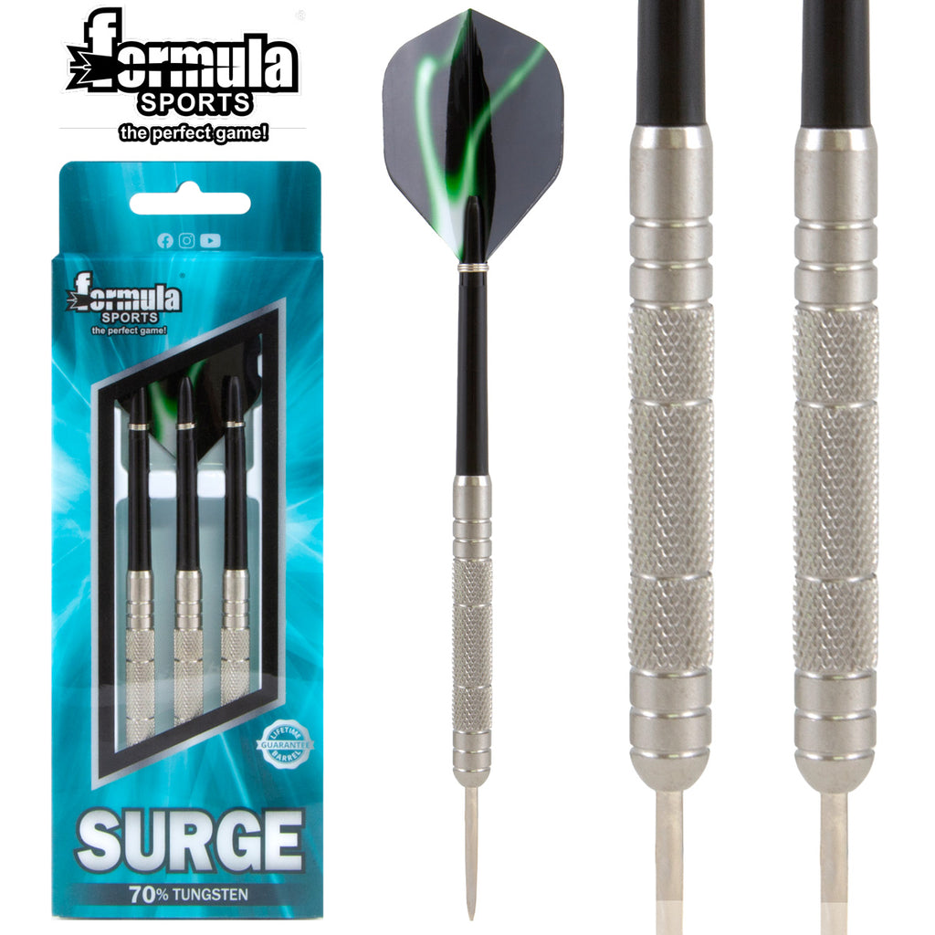 FORMULA Surge Knurled Grip Darts - 70% Tungsten - 25g