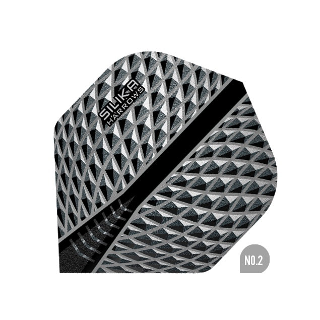 HARROWS - Silika Dart Flights - Smokey - Standard NO2 Shape