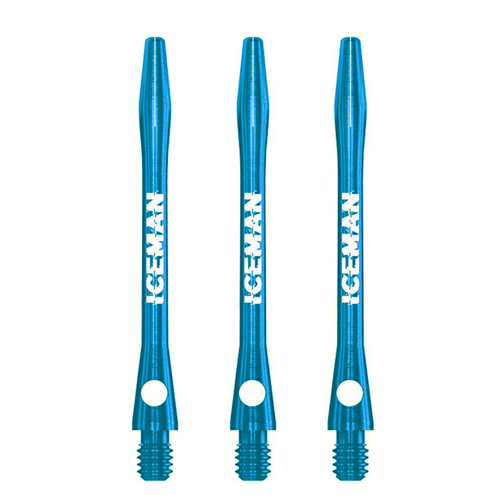 RED DRAGON - Gerwyn Price ICEMAN Aluminium Shafts - Medium 46mm - BLUE