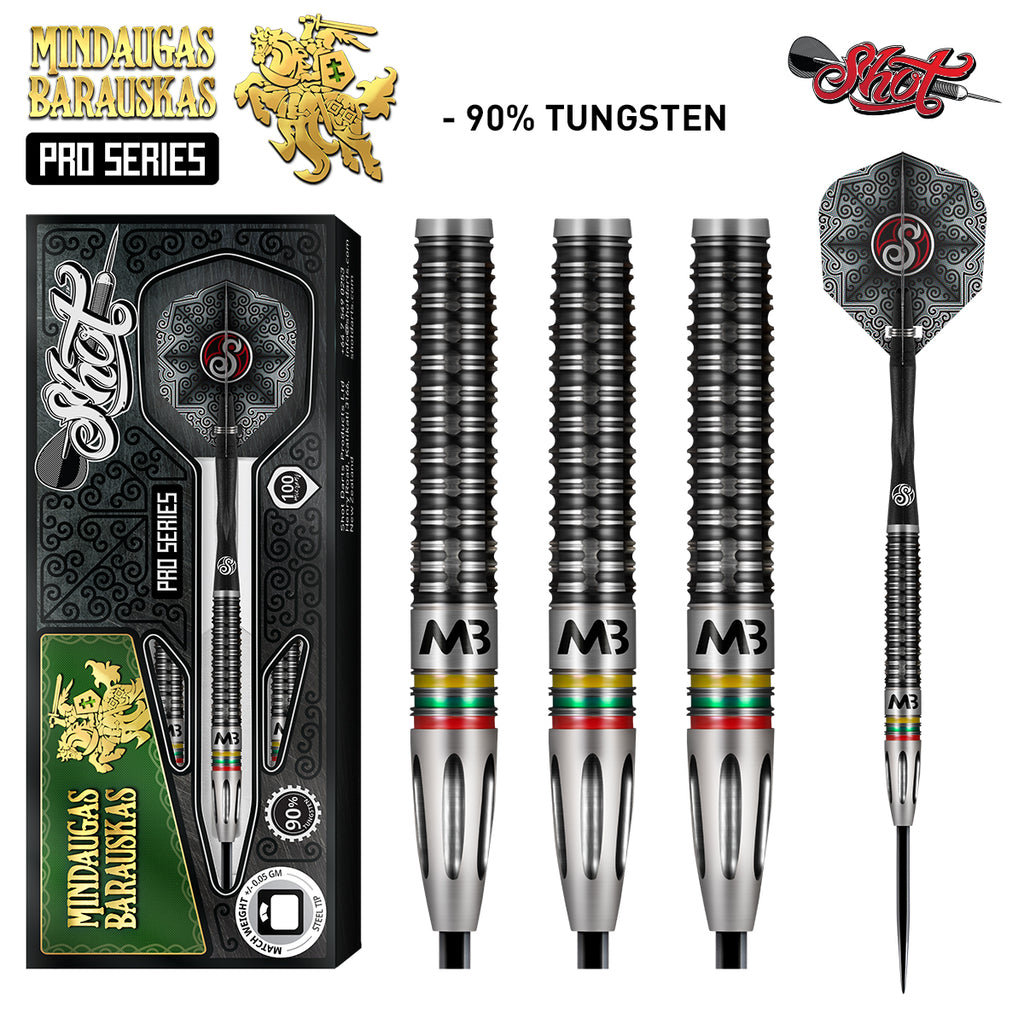 SHOT Mindaugas Barauskas Dart Set - 90% Tungsten - 25g