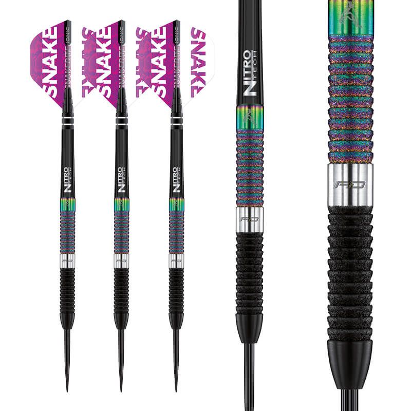 RED DRAGON - Peter Wright Snakebite WC Diamond Fusion Darts - 90% Tungsten - 24g