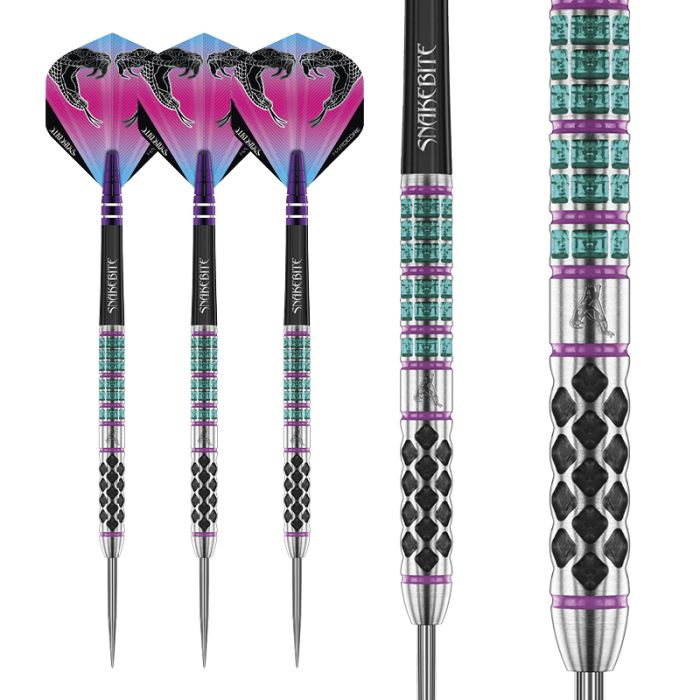RED DRAGON - Peter Wright Snakebite Supa-Venom Darts - 90% Tungsten - 23g