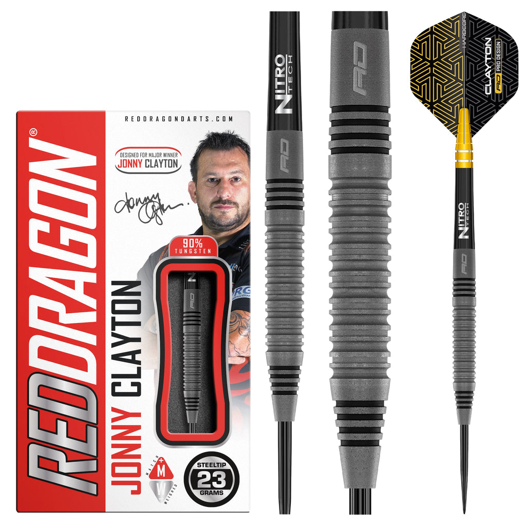 RED DRAGON - Johnny Clayton Oxide Edition Darts - 90% Tungsten - 23g