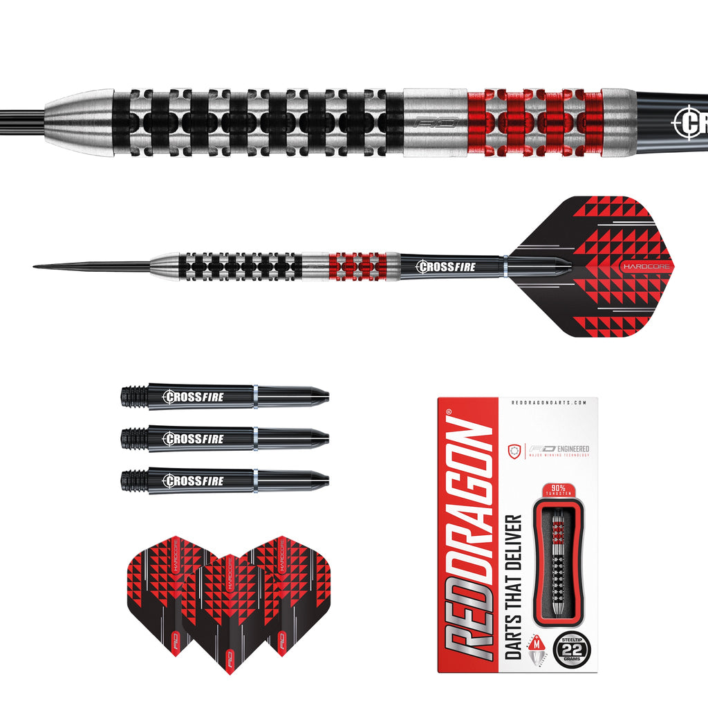 RED DRAGON - Crossfire Darts - 90% Tungsten - 22g