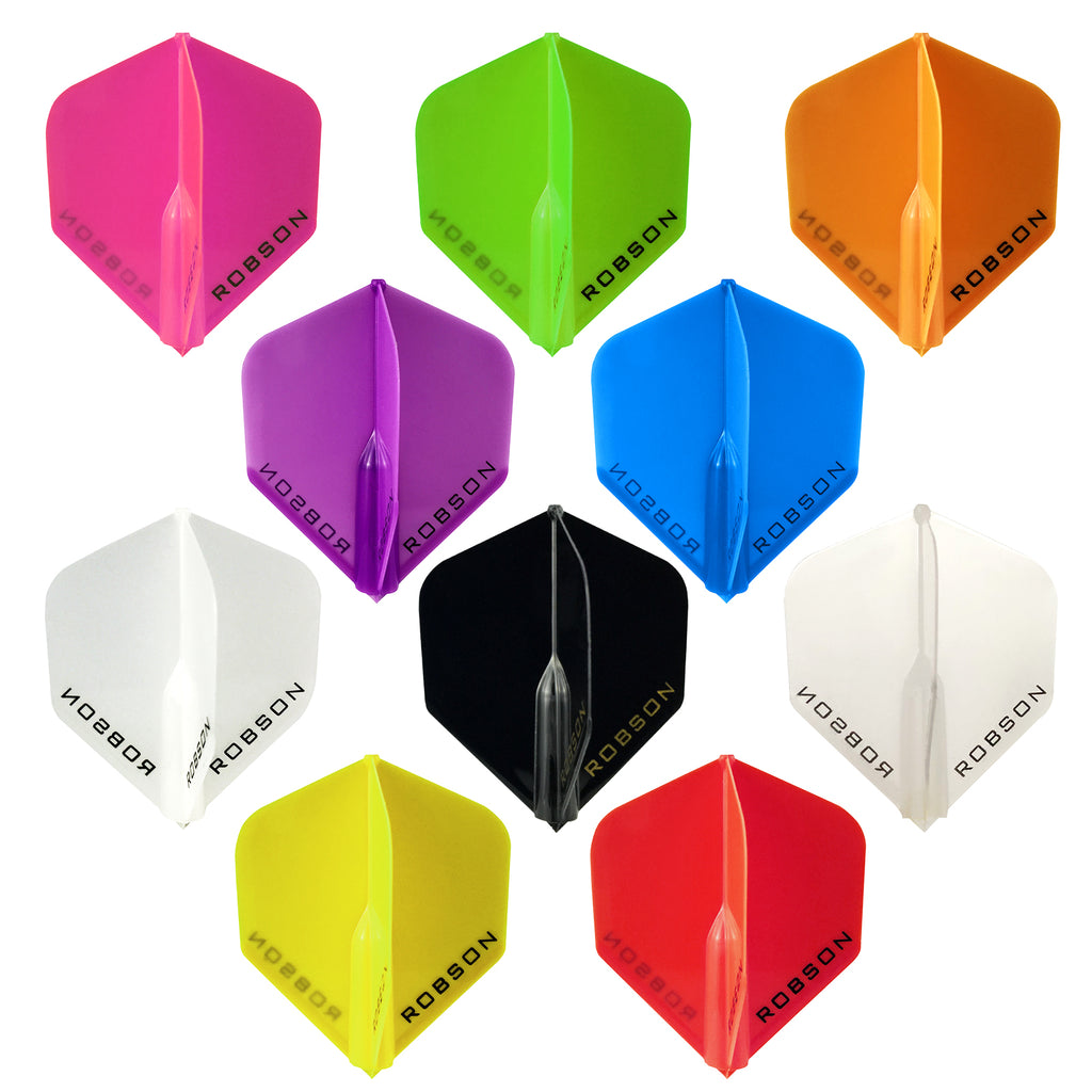 ROBSON - Plus Dart Flights - Universal Fit STANDARD Locked Shape