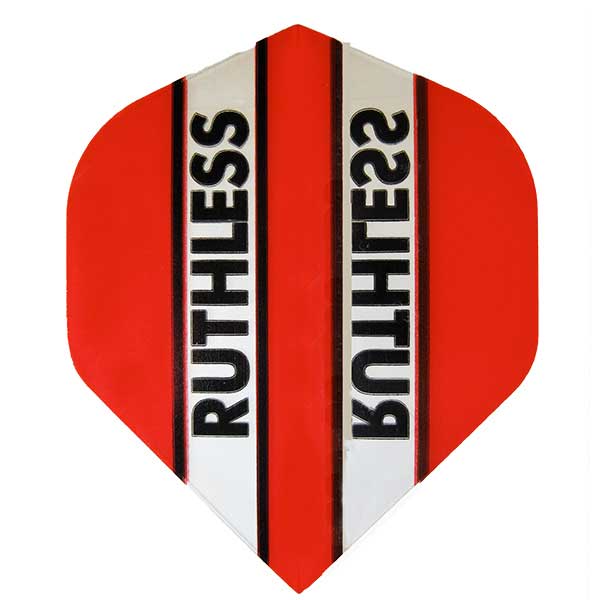 RUTHLESS - Clear Panel Extra Tough Flights - Red