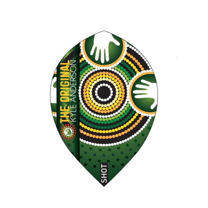 SHOT - Kyle Anderson Battler Dart Flights - TEARDROP