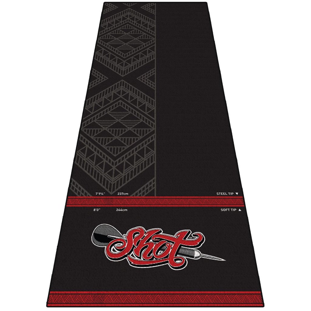 SHOT - Anti Slip Carpet Dart Mat - EXTRA WIDE 3m x 1m