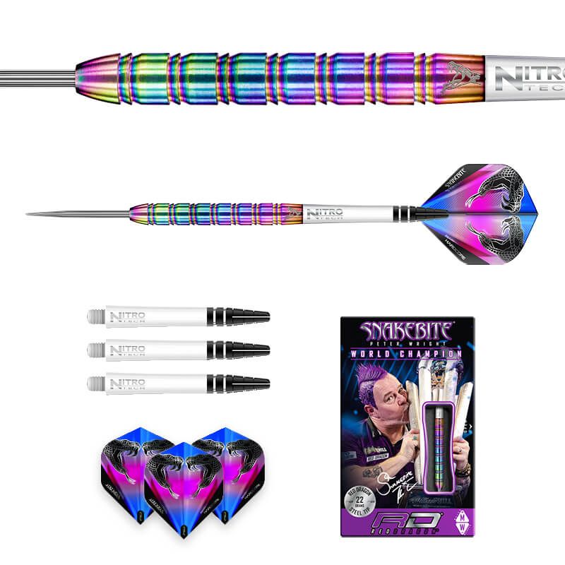 RED DRAGON Peter Wright Snakebite 1 Darts - 85% Tungsten - 22g