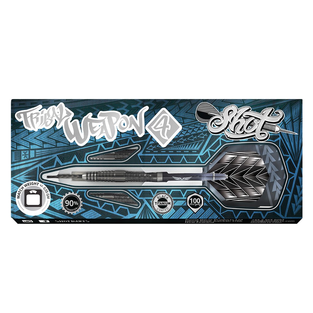 SHOT Tribal Weapon 4 Darts - 90% Tungsten - 24g