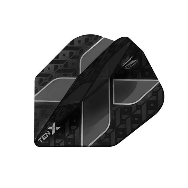 Target TEN-X Dart Flights - Low Drag Anti Deflection - Black