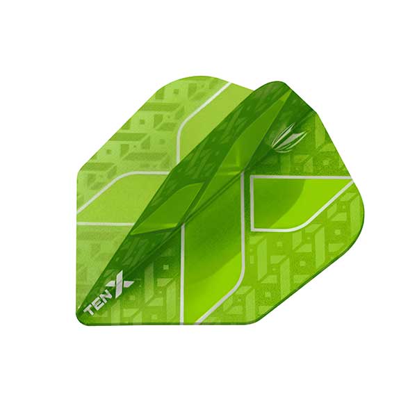 Target TEN-X Dart Flights - Low Drag Anti Deflection - Lime