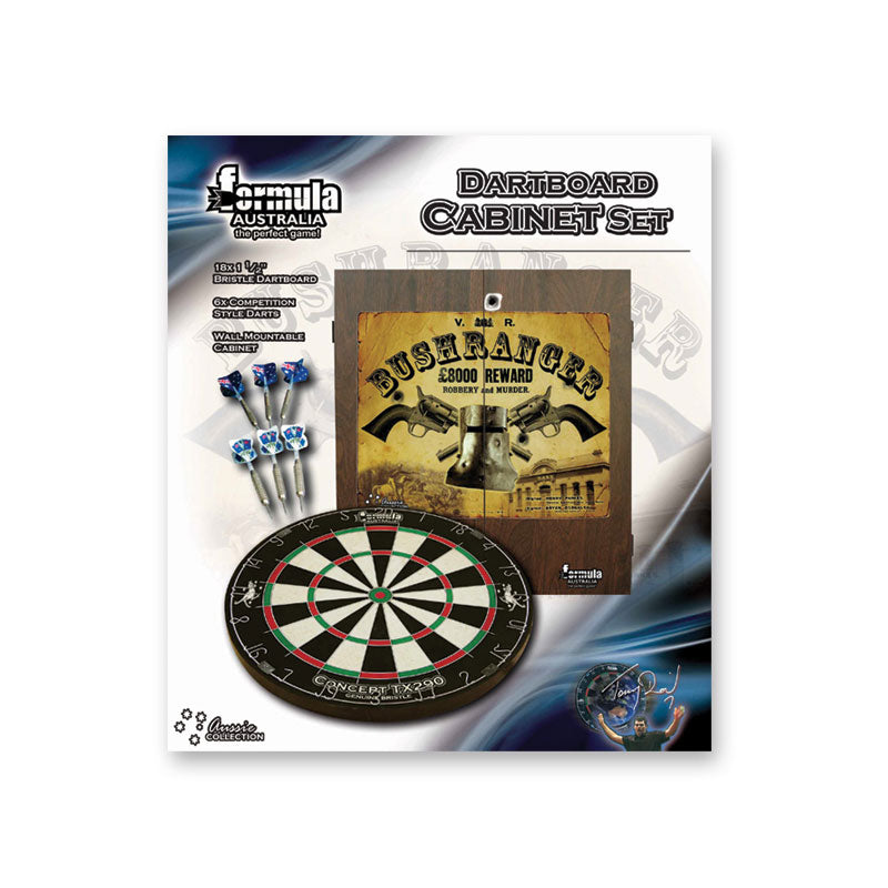 Bushranger Cabinet, Dartboard and Darts Set