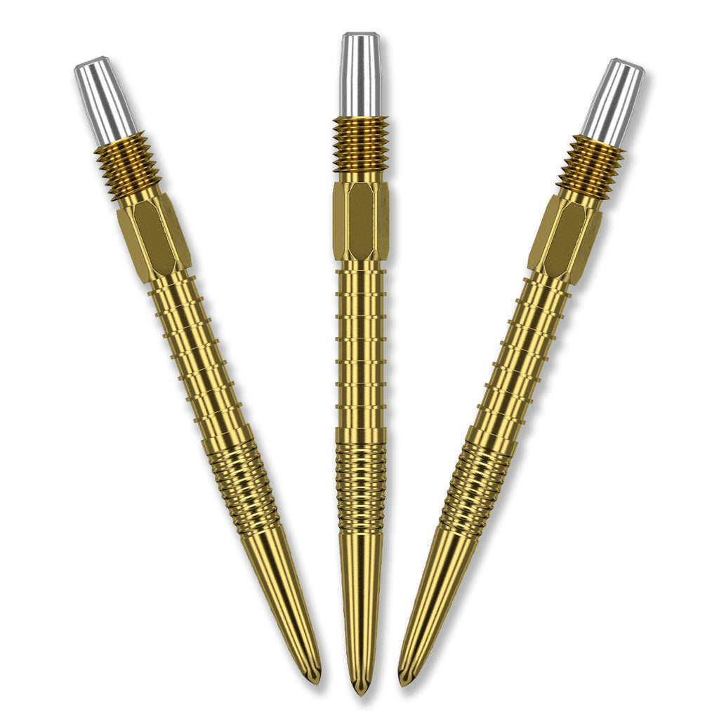 TARGET Swiss FIRE POINT Dart Points - Gold 26mm, 30mm, 35mm
