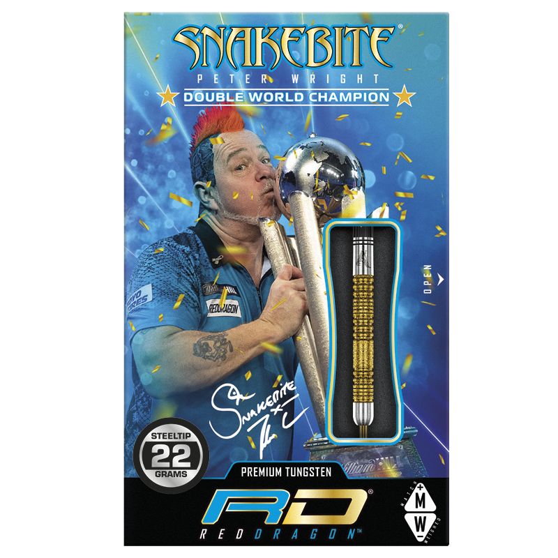 RED DRAGON - Peter Wright Double WC SE Gold Darts - 22g