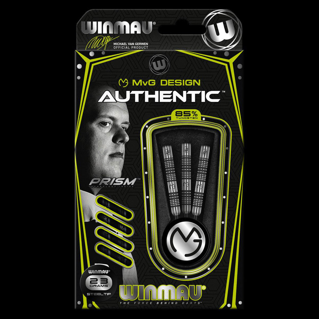 WINMAU Michael van Gerwen MVG Authentic Darts - 85% Tungsten - 22g
