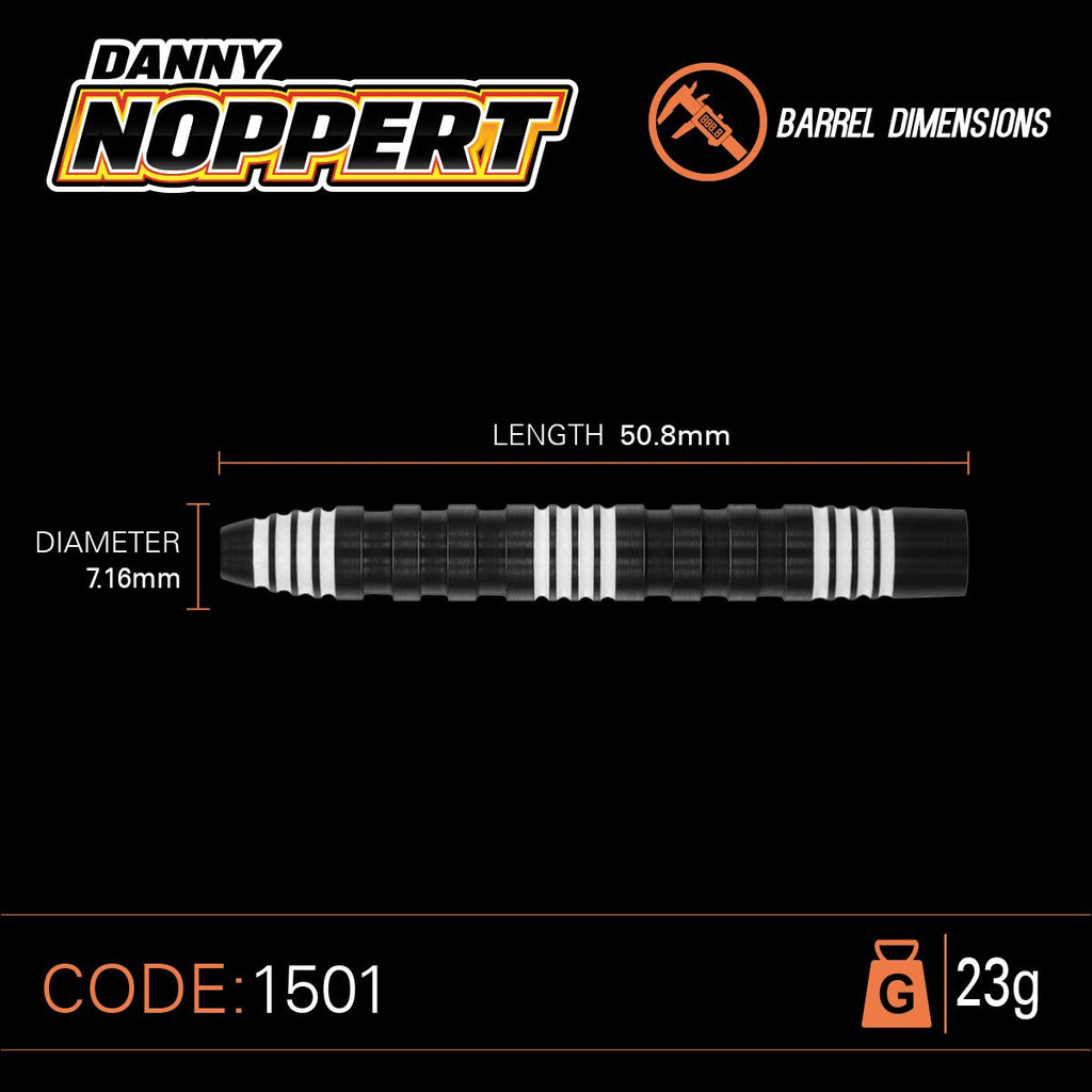 WINMAU - Danny Noppert Pro Series - 85% Tungsten Darts - 23g
