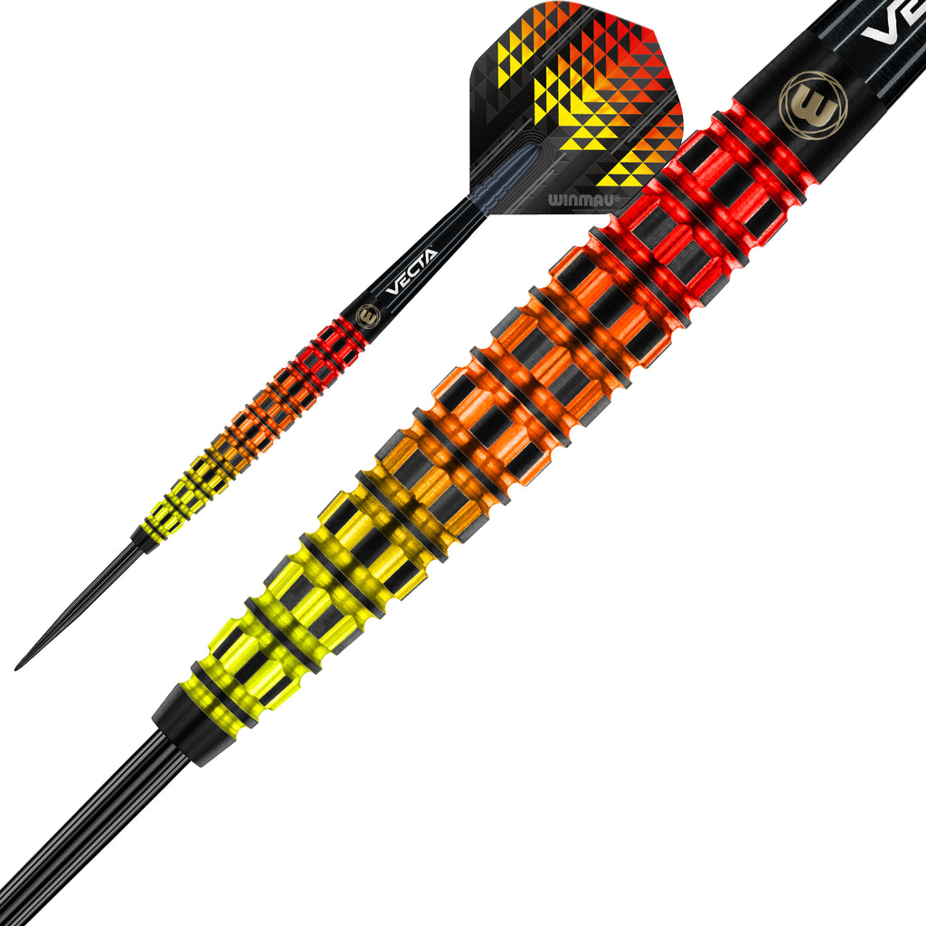 WINMAU - Firestorm Flame Tapered - 90% Tungsten Darts - 23g