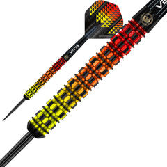 WINMAU - Firestorm Flame Straight - 90% Tungsten Darts - 22g