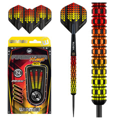 WINMAU - Firestorm Flame Straight - 90% Tungsten Darts - 24g