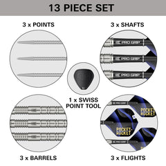 TARGET - Justin Hood - Steel Tip Swiss Point - 90% Tungsten Darts
