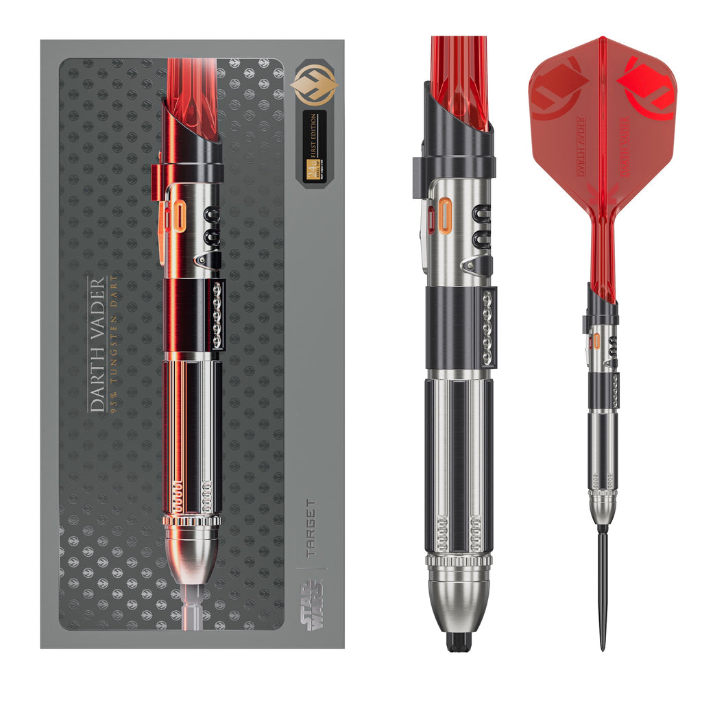 PRE ORDER FOR 11/11/25 - TARGET x STAR WARS -  Darth Vader Light Sabre 24g - LIMITED EDITION - Steel Tip Swiss Point - 95% Tungsten Darts