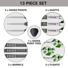 TARGET - Charlie Manby - Steel Tip Swiss Point - 95% Tungsten Darts