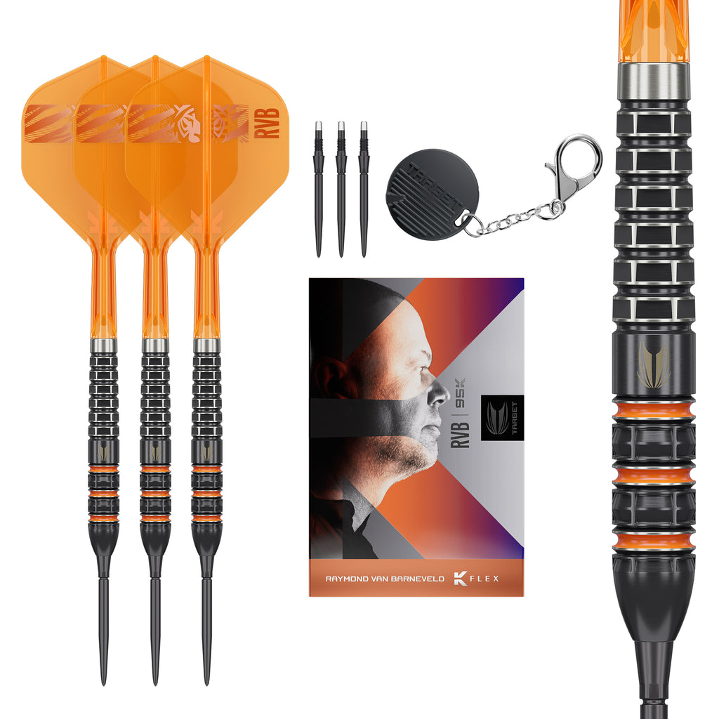TARGET - Raymond Van Barneveld RVB - Steel Tip Swiss Point - 95% Tungsten Darts