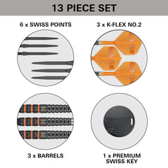 TARGET - Raymond Van Barneveld RVB - Steel Tip Swiss Point - 95% Tungsten Darts