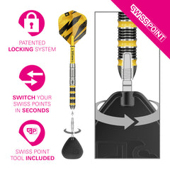 TARGET - Buzz SP01 - Steel Tip Swiss Point - 90% Tungsten Darts