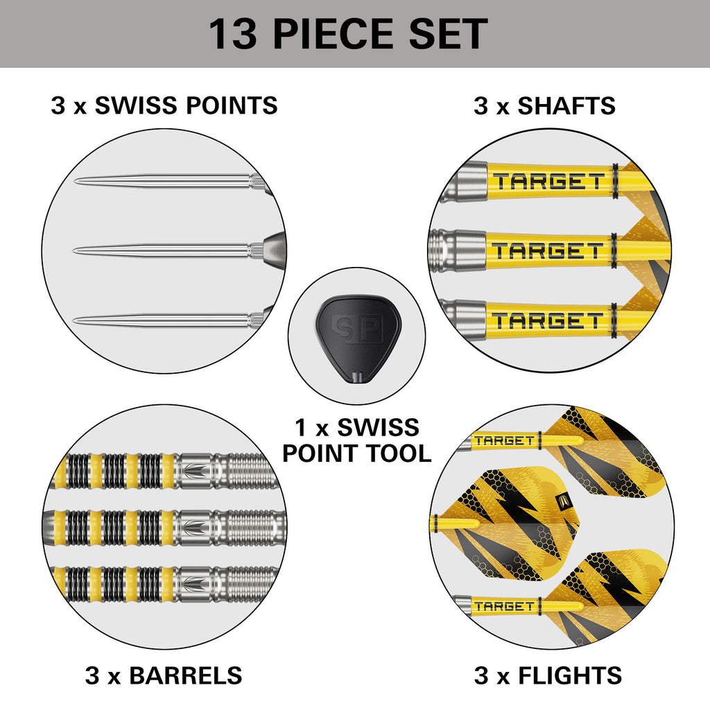 TARGET - Buzz SP01 - Steel Tip Swiss Point - 90% Tungsten Darts