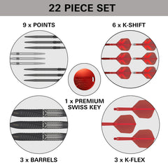 TARGET - SHIFT - Steel Tip Swiss Point - 90% Tungsten Darts