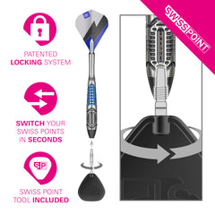 TARGET - Phil Taylor Chrono - Steel Tip Swiss Point - 95% Tungsten Darts