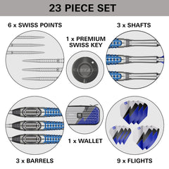 TARGET - Phil Taylor Chrono - Steel Tip Swiss Point - 95% Tungsten Darts