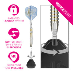TARGET - Adrian Lewis Showdown - Steel Tip Swiss Point - 95% Tungsten Darts