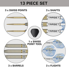 TARGET - Adrian Lewis Showdown - Steel Tip Swiss Point - 95% Tungsten Darts