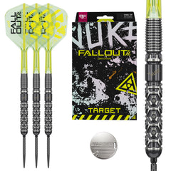 TARGET - Luke Littler Nuke Fallout - Steel Tip Swiss Point - 90% Tungsten Darts