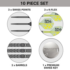 TARGET - Luke Littler Nuke Fallout - Steel Tip Swiss Point - 90% Tungsten Darts