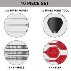 TARGET - GROUP Ø 02 - Steel Tip Swiss Point - 50% Tungsten Darts