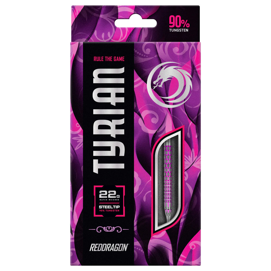 RED DRAGON - Tyrian Purple Darts - 90% Tungsten - 22g