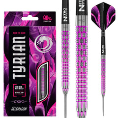 RED DRAGON - Tyrian Purple Darts - 90% Tungsten - 22g