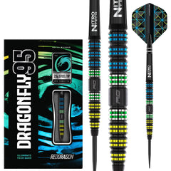 RED DRAGON - Dragonfly 95 Black Tapered Darts - 95% Tungsten - 25g