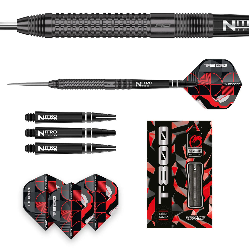 RED DRAGON - T-800 Darts - 90% Tungsten - 26g